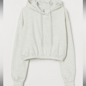 H&M DIVIDED Grey Cropped Hoodie